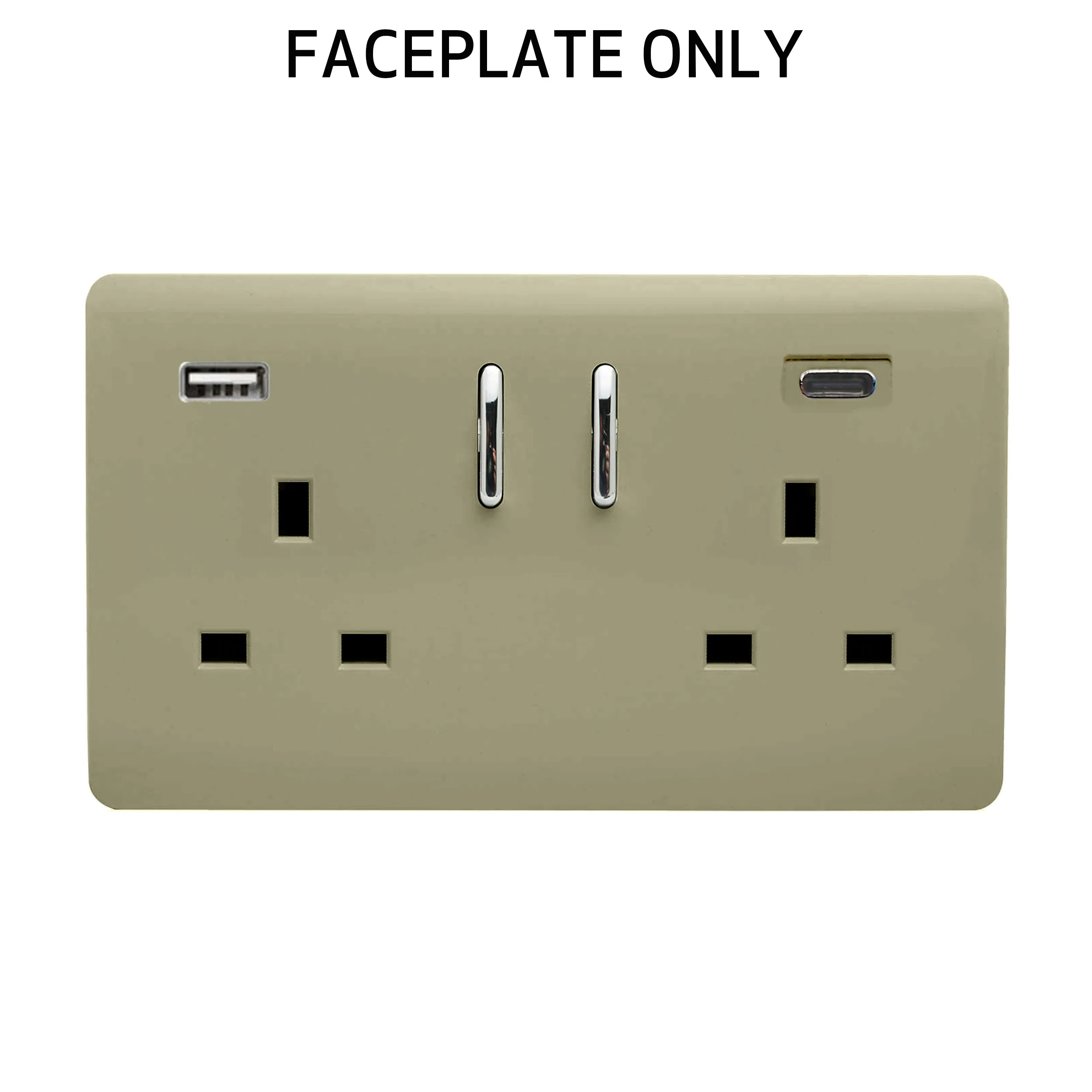 Champagne Gold Spare Plate Wiring Accessories Trendi Decorative Screwless